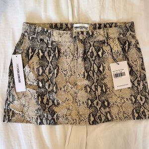 Princess Polly Snake Skin Skirt
